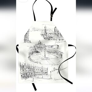 Apron w Italy motif